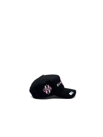 CAPS FANS "JUNIOR H BLACK/PINK CRYSTALS EDITION"