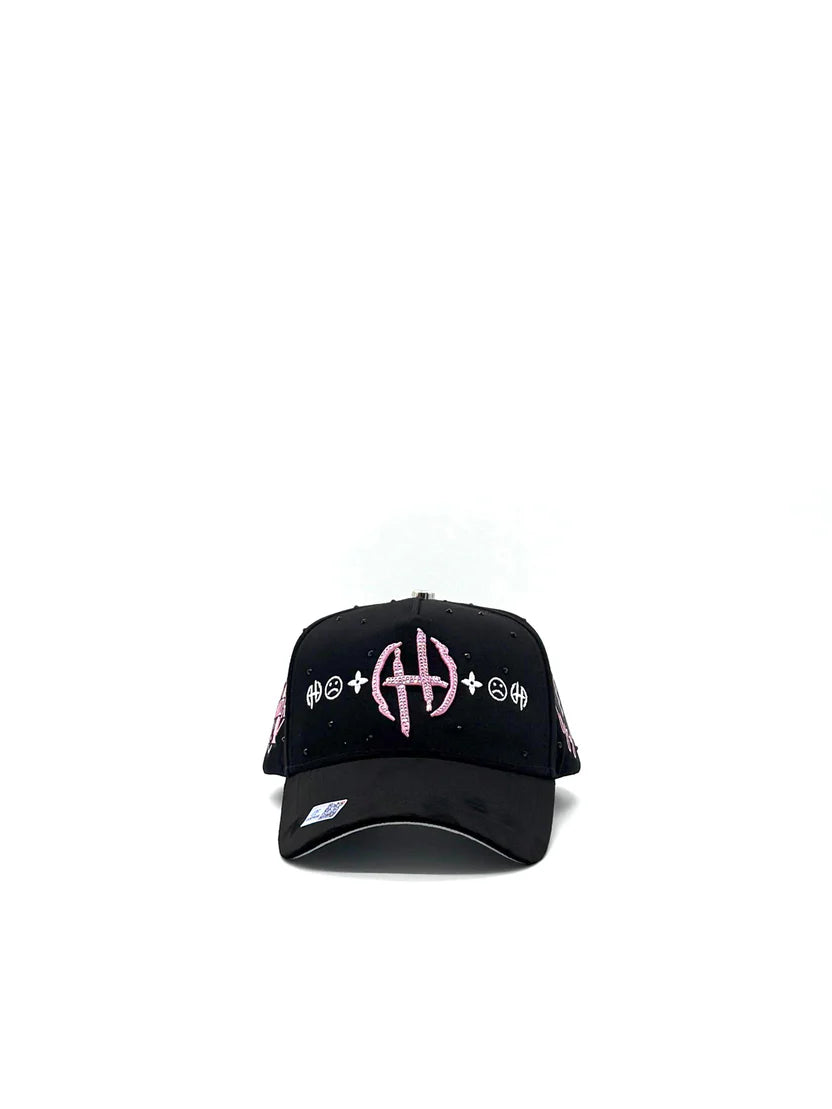 CAPS FANS "JUNIOR H BLACK/PINK CRYSTALS EDITION"