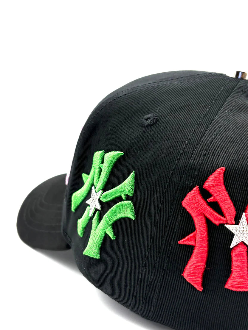 STAR HATS CLUB "NY BLACK RAINBOW ALL AROUND"