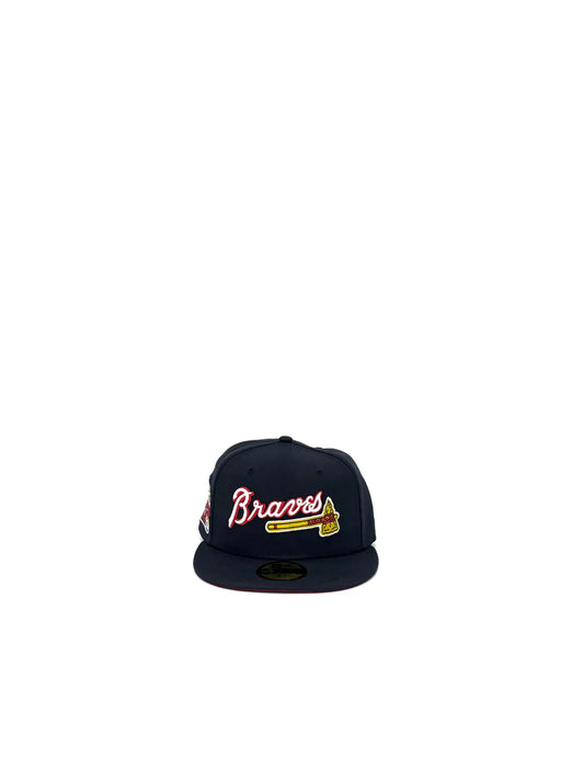 NEW ERA "ATLANTA BRAVES NAVY BLUE RED BOTTOM 59FIFTY"
