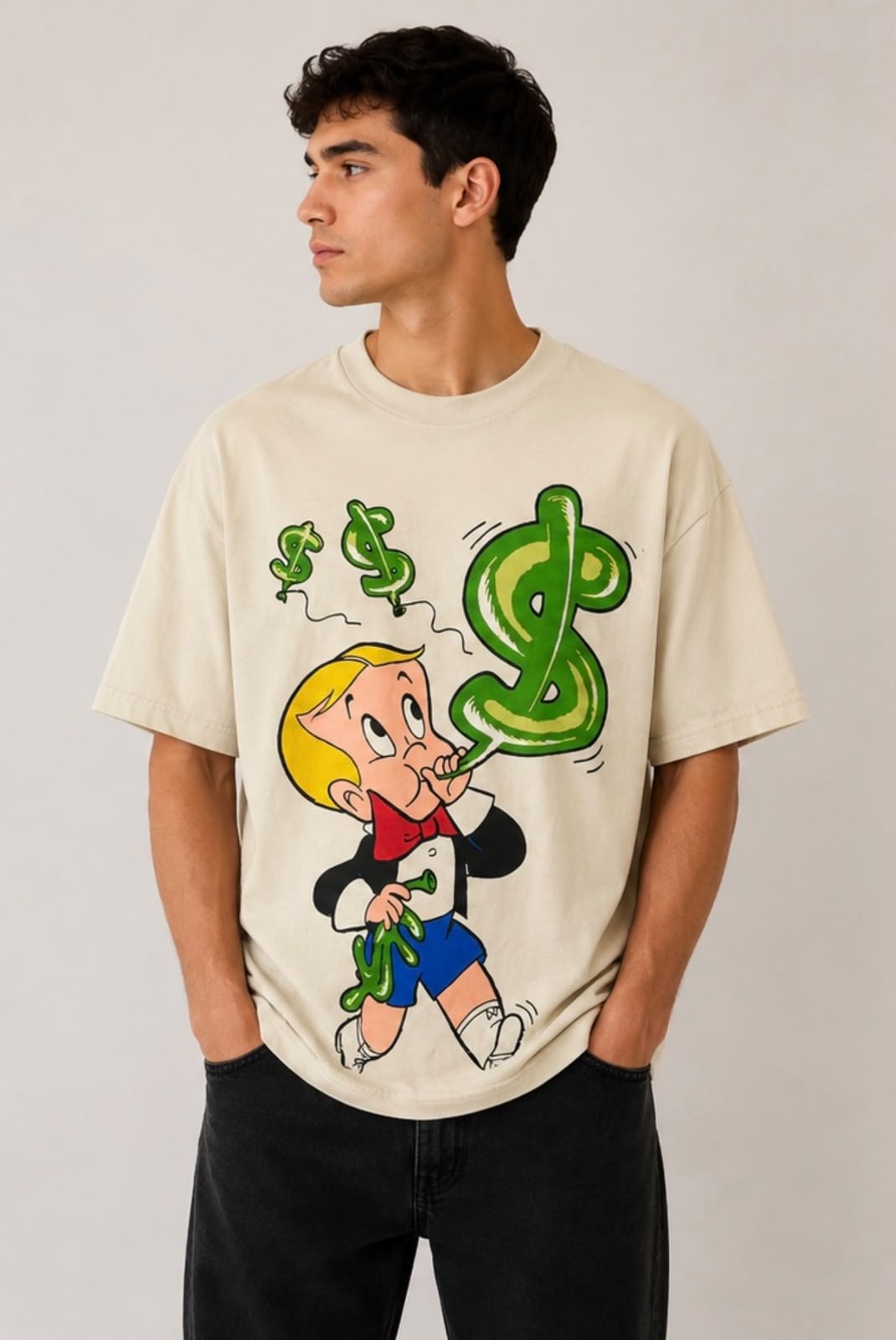 PLAYERA RICHIE RICH "MONEY BALLON"