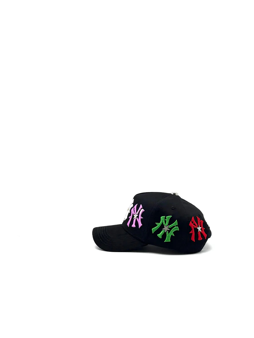 STAR HATS CLUB "NY BLACK RAINBOW ALL AROUND"