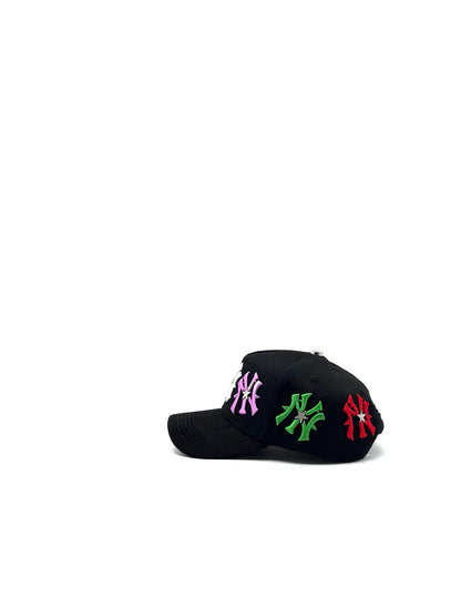 STAR HATS CLUB "NY BLACK RAINBOW ALL AROUND"