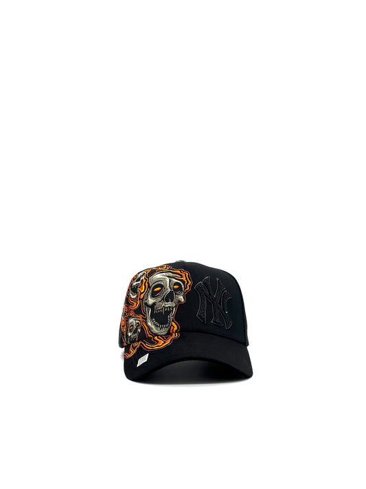 BIG BOSS X KEVIN HATS "NY SKULL FLAME"