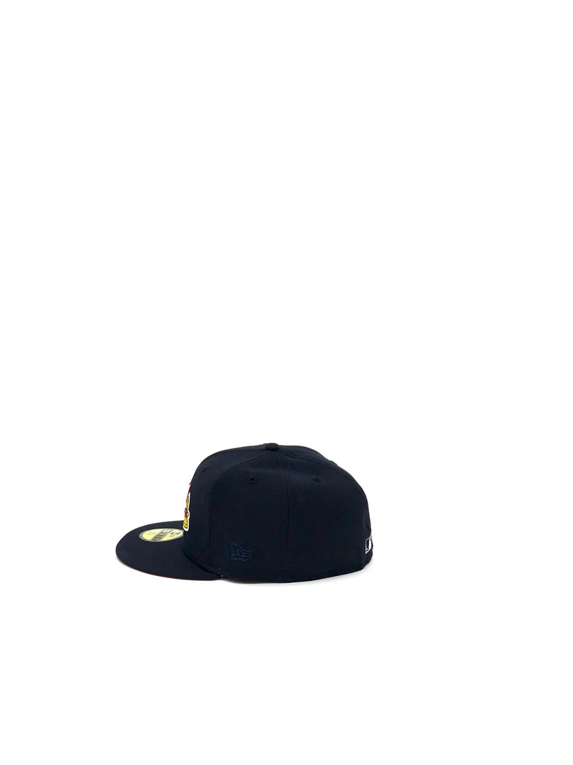NEW ERA "ATLANTA BRAVES NAVY BLUE RED BOTTOM 59FIFTY"