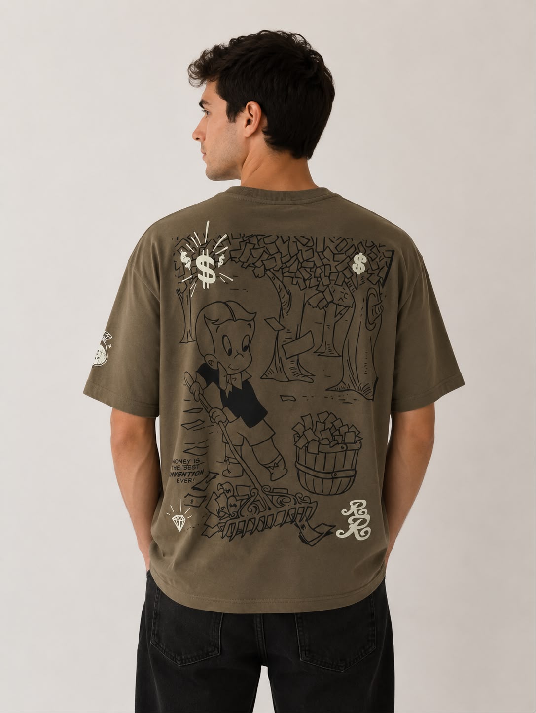 PLAYERA RICHIE RICH "WASHING MONEY"