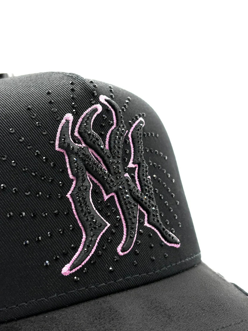 CAPS FANS "NY FIRE BLACK/PINK"