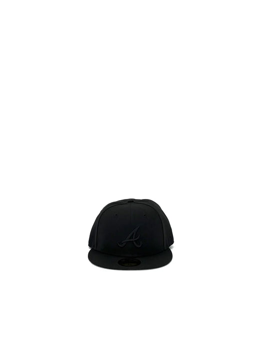 NEW ERA "ATLANTA BRAVES BLACK ON BLACK 59FIFTY"