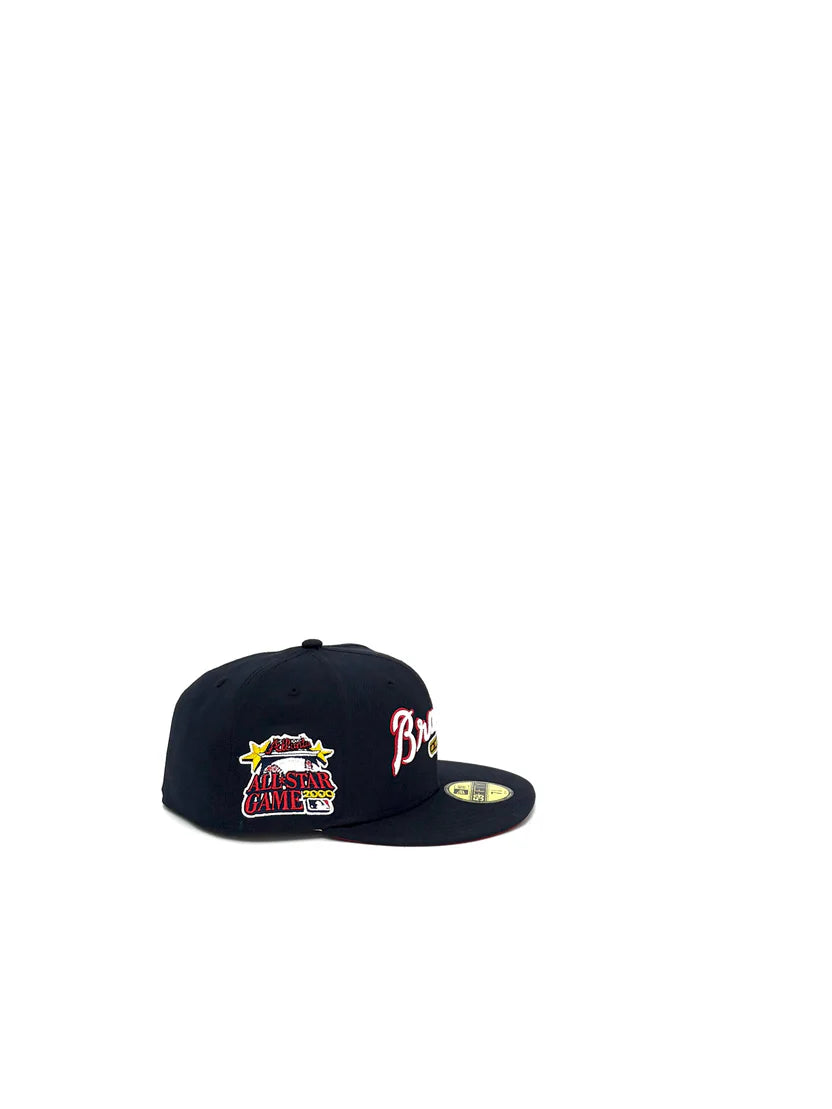 NEW ERA "ATLANTA BRAVES NAVY BLUE RED BOTTOM 59FIFTY"