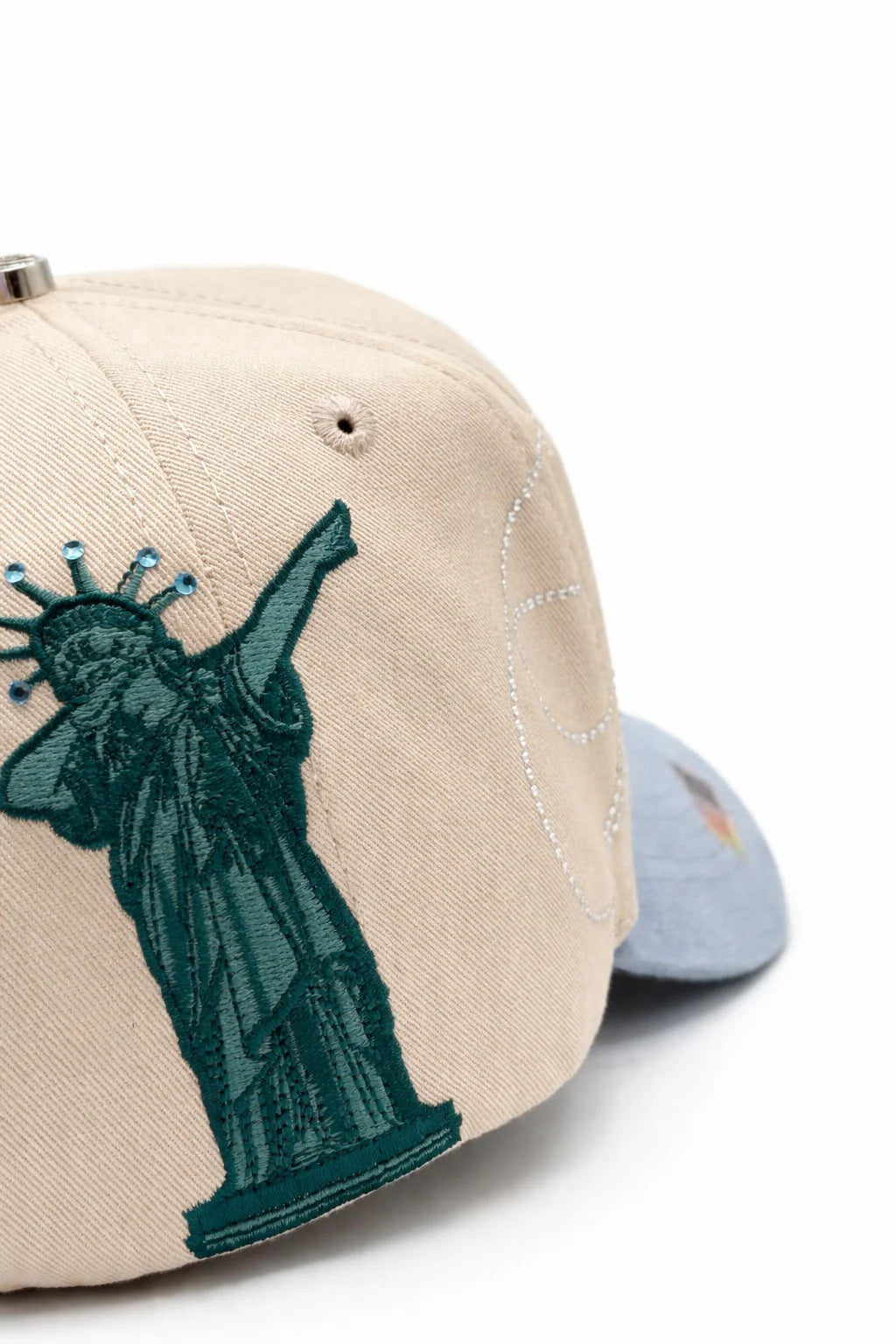CAPS FANS "NEW YORK NY CRISTALS LIGHT BLUE"