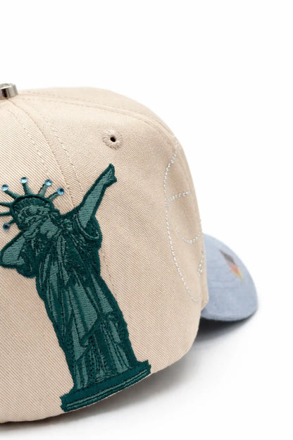 CAPS FANS "NEW YORK NY CRISTALS LIGHT BLUE"