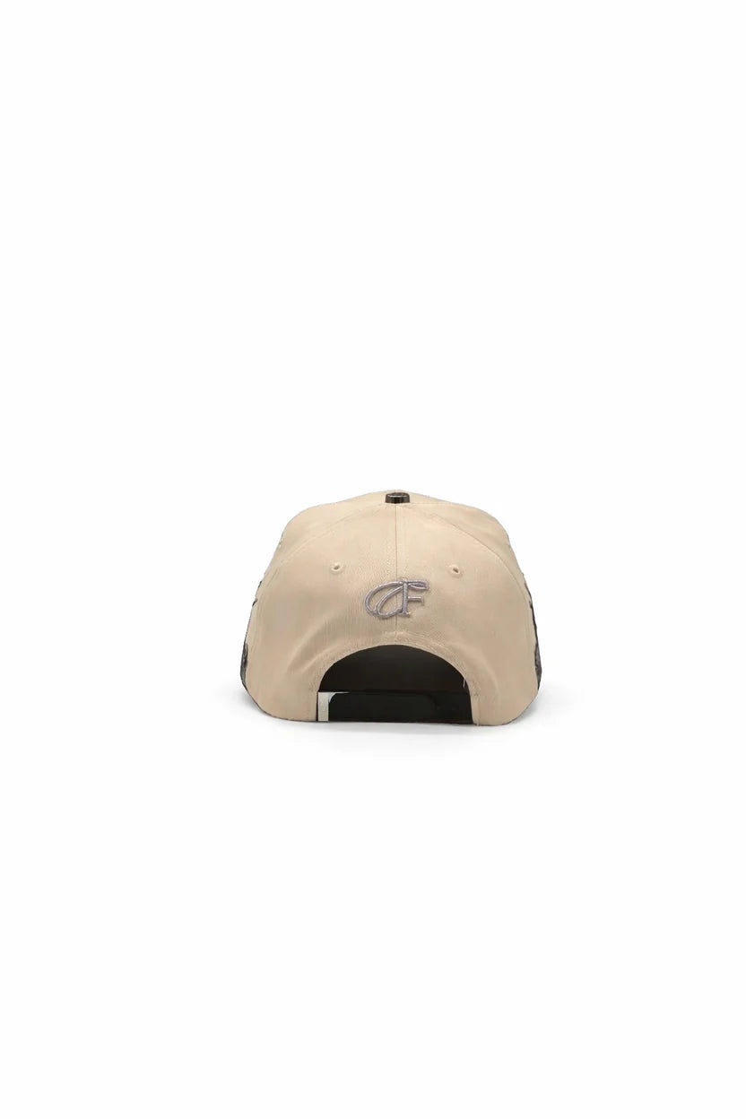 CAPS FANS "BEIGE/ROSA VISERA DE GAMUZA UNISEX"