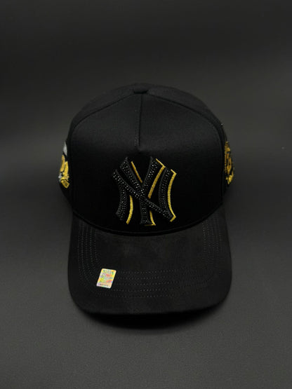 KEVIN HATS NY CRYSTALS GOLD