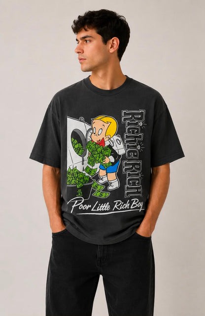 PLAYERA RICHIE RICH "WASHING MONEY"