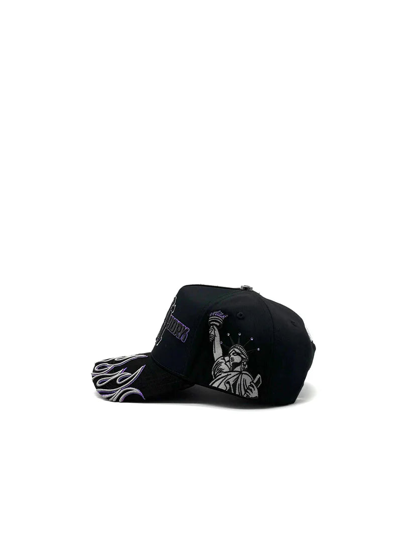 CAPS FANS "NY FLAMES PURPLE"