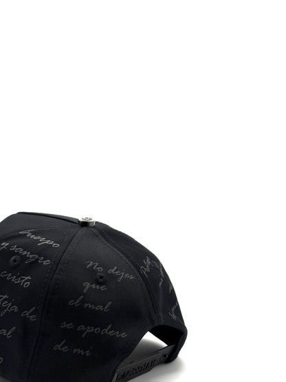 CAPS FANS  "CHROME CROSS BLACK"
