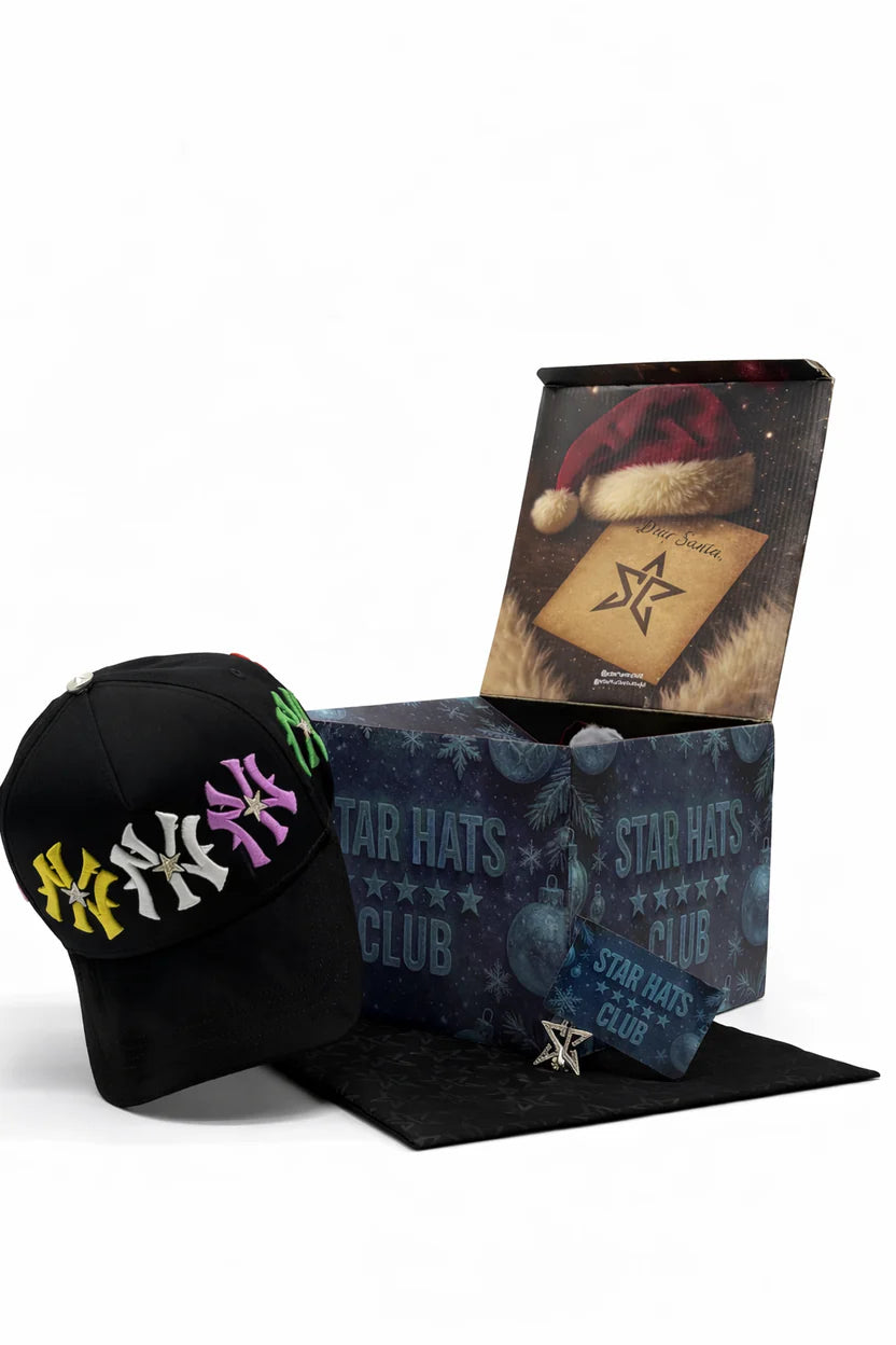 STAR HATS CLUB "NY BLACK RAINBOW ALL AROUND"